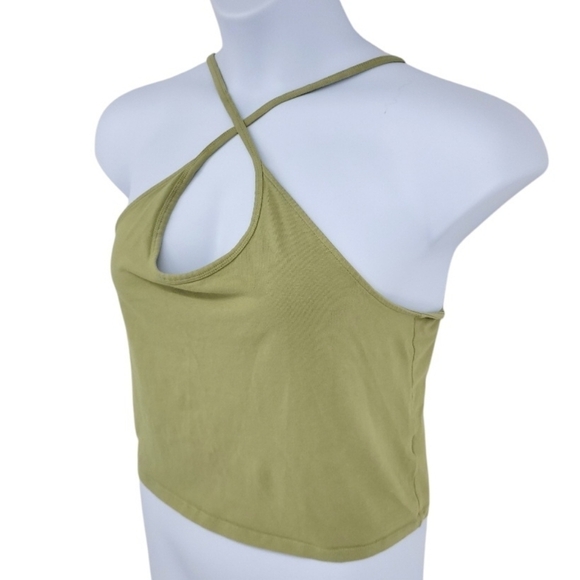 AEO Women's Olive Green Suntwist Convertible Cami Tank Top Size XL - Picture 4 of 10